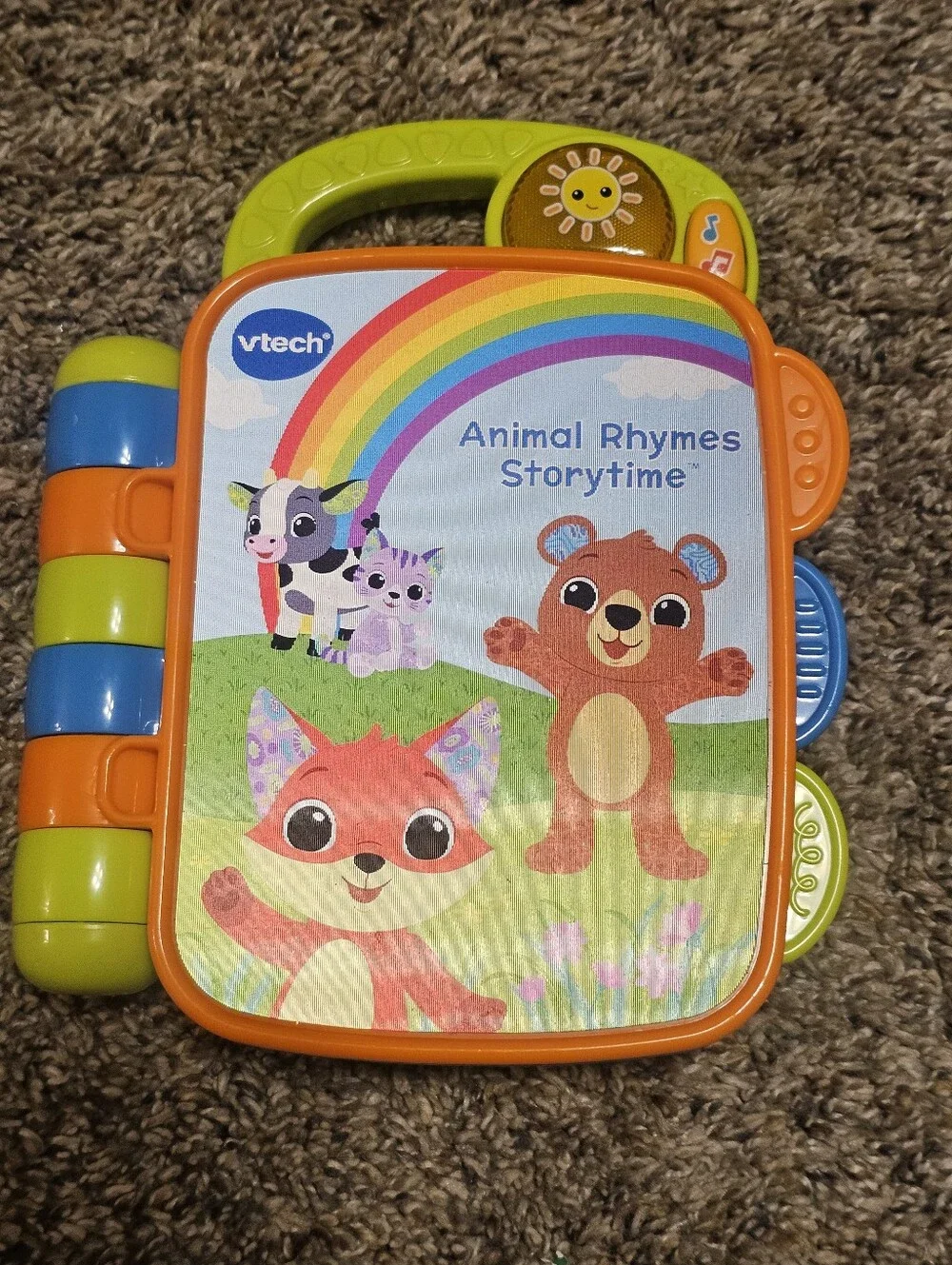 VTech Animal Rhymes Storytime Interactive Book - Orange & Green